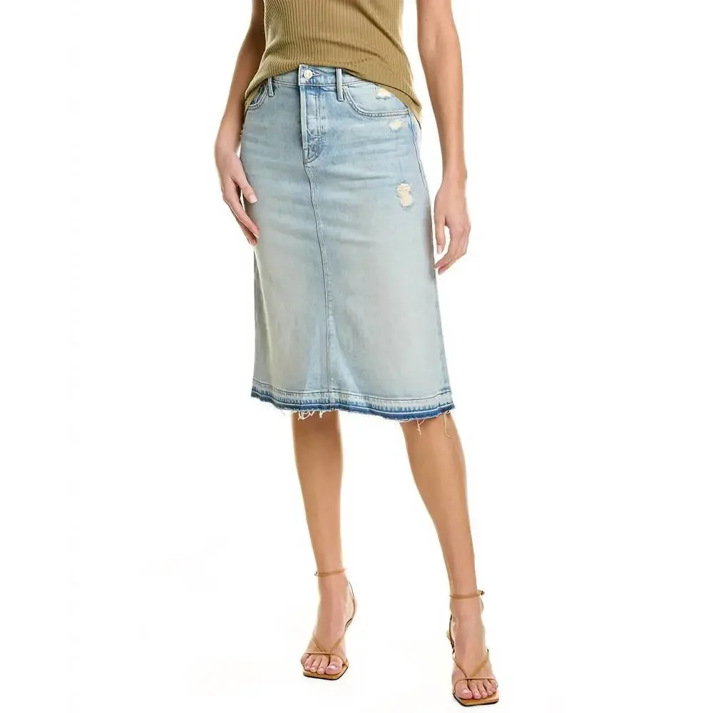 NEW MOTHER vagabond midi undone hem skirt in vacation temptation - Picture 2 of 2